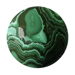 Malachite marble