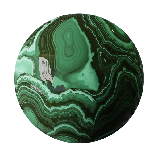 Malachite marble