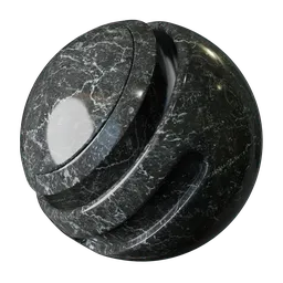Glossy Black Marble