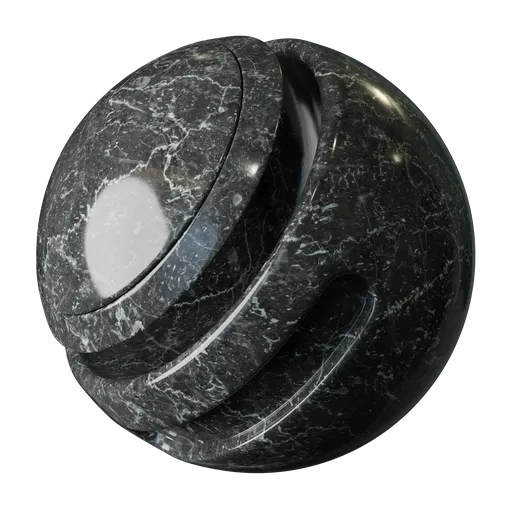 Glossy Black Marble