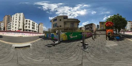 Daytime Small Amusement Park HDRI