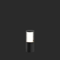 Carlo LED pillar light black