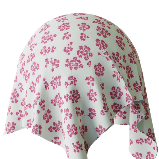 High-resolution floral pattern PBR texture for Blender 3D renderings and applications.