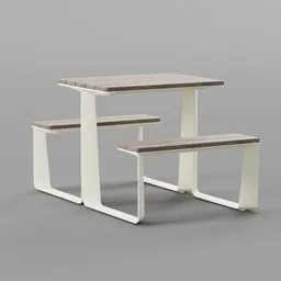Single picnic bench