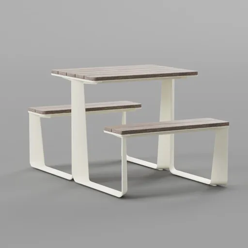 Single picnic bench