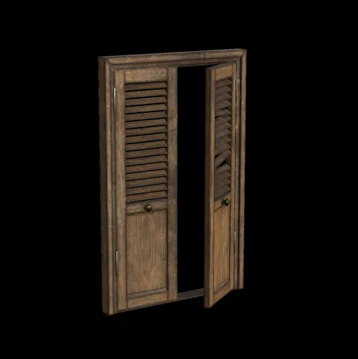 Yellow Wood Door