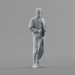 Lowpoly Male Standing