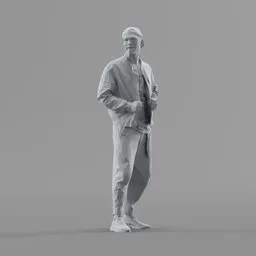 Lowpoly Male Standing