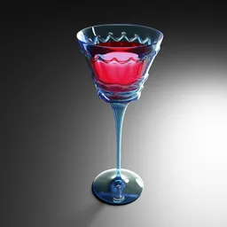 Fancy wine glass