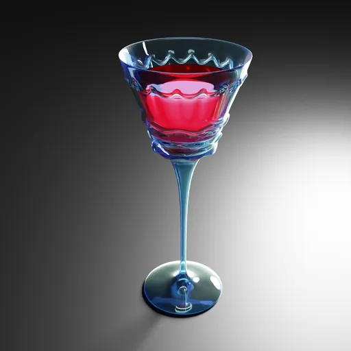Fancy wine glass