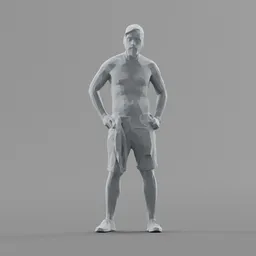 Lowpoly Male Standing
