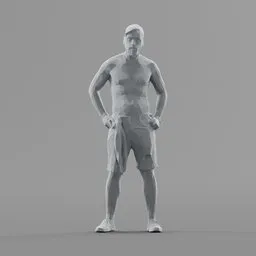 Lowpoly Male Standing