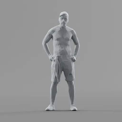 Lowpoly Male Standing