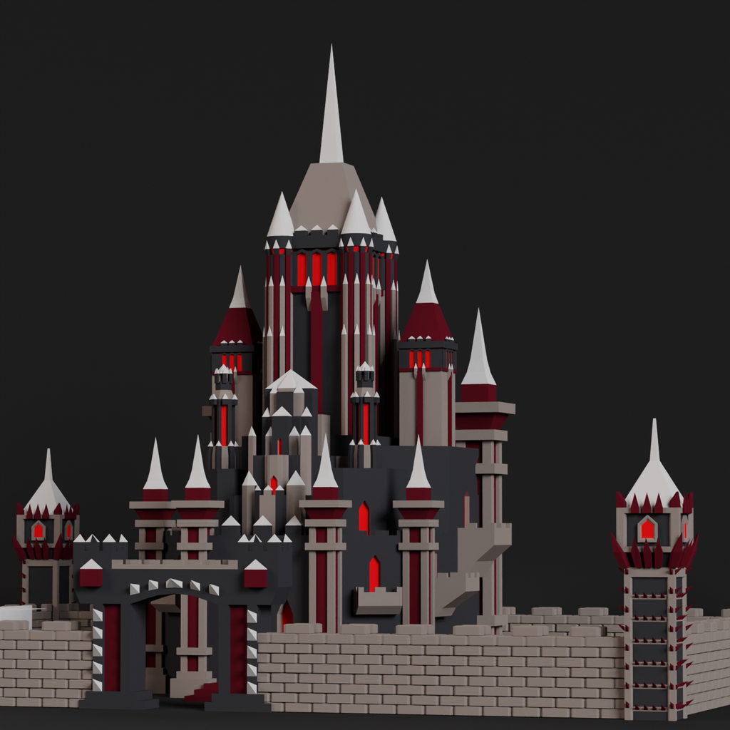 Low Poly Castle | Buildings Models | BlenderKit