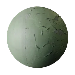 Peeling Green Wall Paint