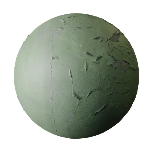 Peeling Green Wall Paint