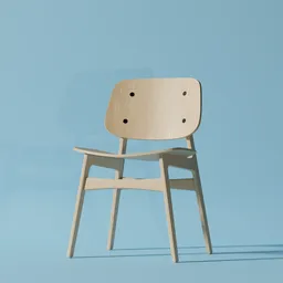 "Upgrade your interior with the stylish and premium 'Chair Soborg' 3D model for Blender 3D. With a modern Swedish design and bold simple shapes, this wooden chair is perfect for any school classroom or toy design project. Trending on Kickstarter and featuring a portrait on Unsplash, this render is a must-have for your 3D library. "