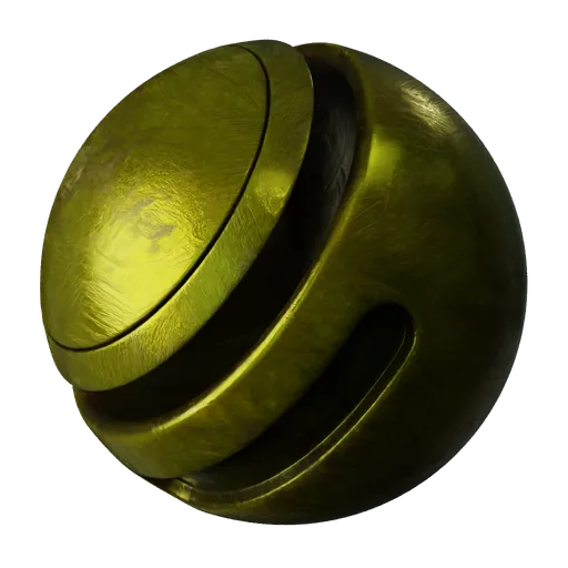 Scratched Metal Green