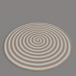 Spiral braided round Carpet