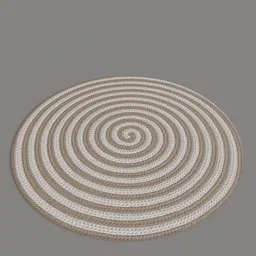 Spiral braided round Carpet