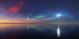 Pure Sky Twilight Aurora Moon