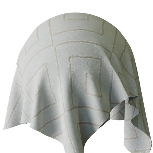 Graphical White Sheer