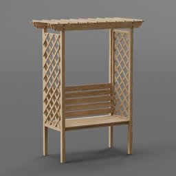 "Enhance your visualizations with an Asian-style garden gate 3D model, perfect for entrances and gardens. Created in Blender 3D, this model features intricate lattice and bamboo details. Use it to add depth and detail to your exterior projects."