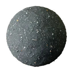 Black Sand Debris PBR Scan