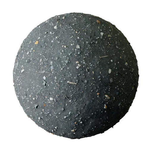 Black Sand Debris PBR Scan