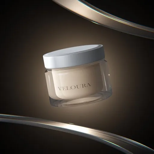 Floating Cosmetic Jar Showcase