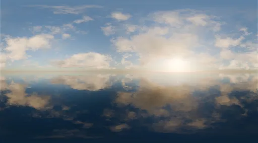 Sunny Ocean Reflection sky