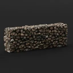 Wall Stone Cobble Dry