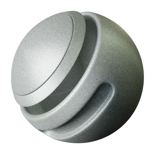 Highly detailed PBR Concrete 01 texture for Blender 3D featuring adjustable scale, color variation, and reflection properties.