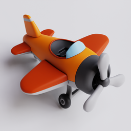 Toony Plane Orange