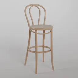 18 Barstool B0 - natural varnish