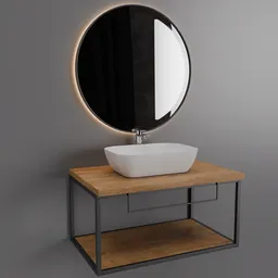 Industrial Bathroom Vanity Set