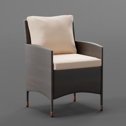 "Discover a stunning fiber armchair for your Blender 3D projects - an elegant and photorealistic furniture addition. This versatile and well-shaded chair features refined features, a comfortable pillow, and a stylish taupe color scheme. Elevate your scene with this 3D model, perfect for architectural renderings and interior design projects."