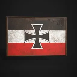 N.German Con.Flag Picture Frame