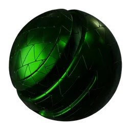 Triangular Green Metal