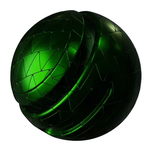 Triangular Green Metal