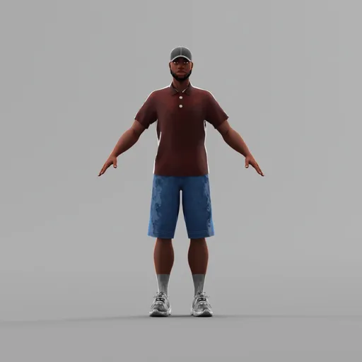 Stylized Male Character model Frank