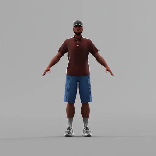 Stylized Male Character model Frank