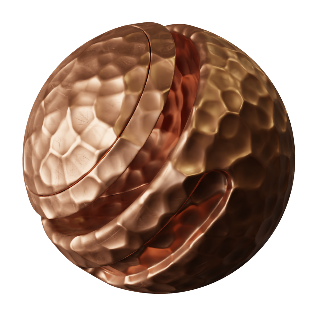 BlenderKit | Download The FREE Hammered Copper Material