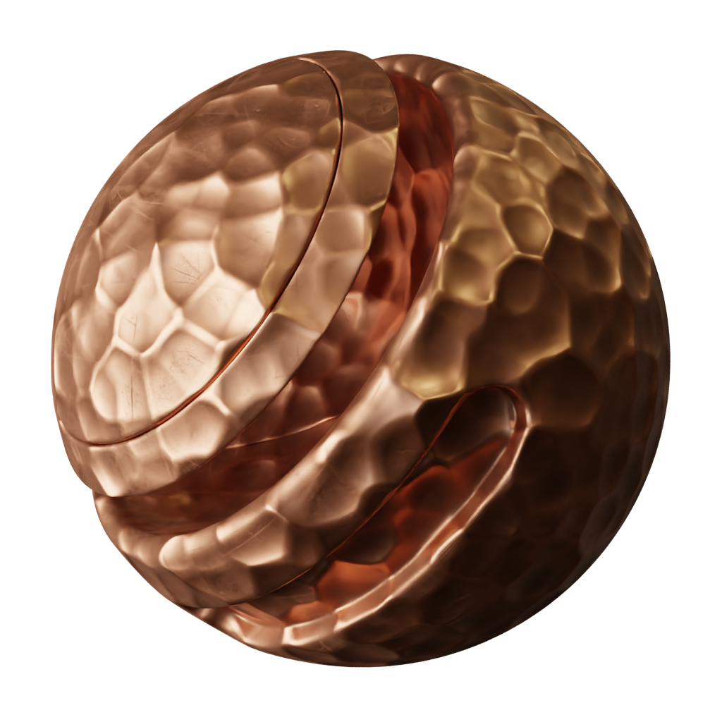 Hammered Copper Free Metal Materials Blenderkit