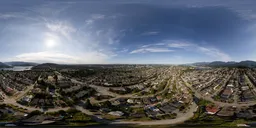 City Suburbs Sunny Day