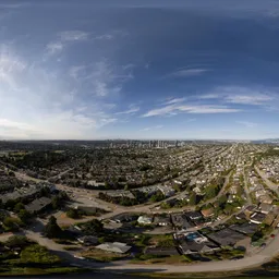 City Suburbs Sunny Day