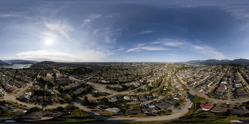 City Suburbs Sunny Day