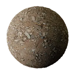 Dirt and Rock Ground Path