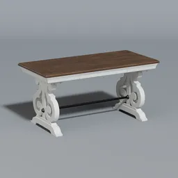Classic wooden dining table