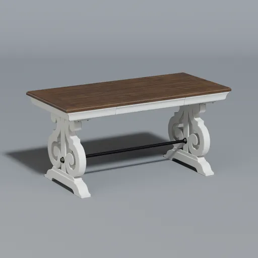 Classic wooden dining table